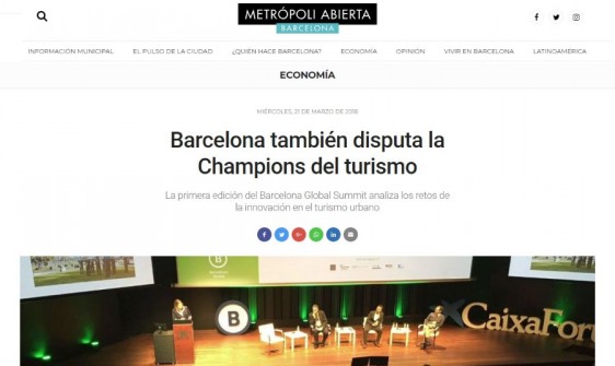 2018-03-21. Metropoli abierta. El Dr. de Lacy participa en Barcelona Global Summit